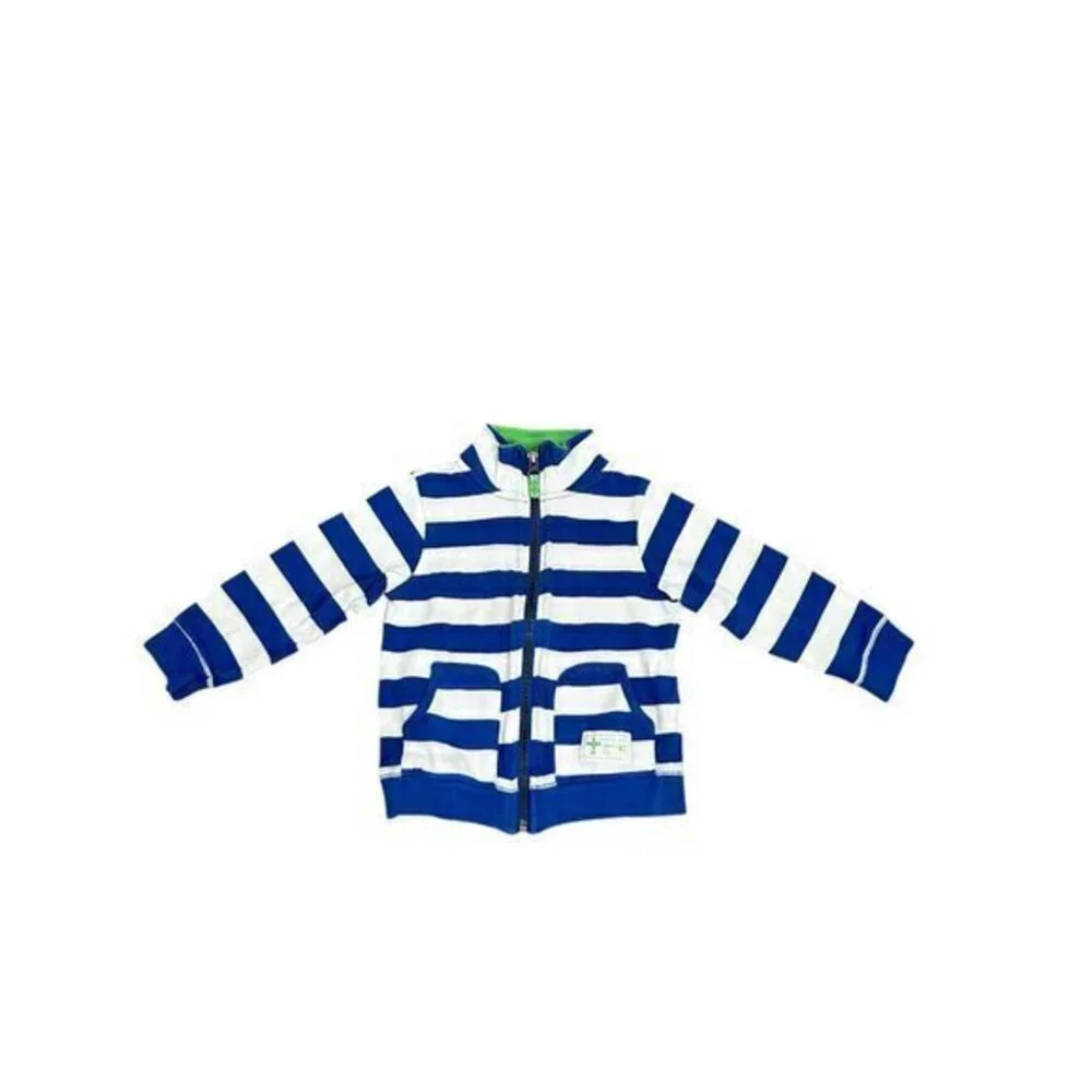 Carters Striped Zip Up Sweatshirt